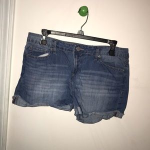 Calvin Klein jean shorts.